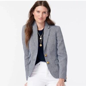 J.Crew Dalton Blazer in Italian Cotton Linen
